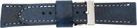 PREMIUM leather watchstrap refined by hand blue