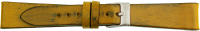 PREMIUM leather watchstrap refined by hand mustard