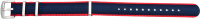 nylon watch band nato blue / red