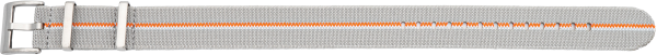 Nylon Watch Strap Elastic Grey / Orange / White