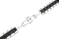 folded metal band stainless steel solid bicolor anthracite