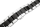 Verschlussuhrarmband Edelstahl massiv bicolor anthrazit