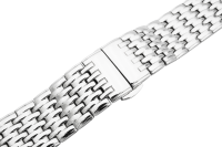 Verschlussuhrarmband Edelstahl massiv