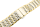 Verschlussuhrarmband Edelstahl massiv bicolor gold