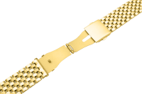 folded metal band stainless steel solid gold