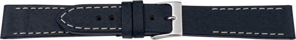 PREMIUM leather watch strap dark blue