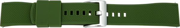 Silikonuhrarmband bicolor grün / schwarz