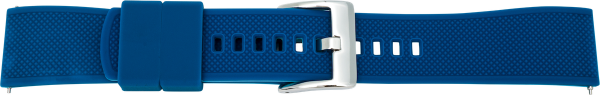 silicone watch strap dark blue / light blue