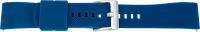 silicone watch strap dark blue / light blue