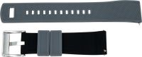 Silikonuhrarmband bicolor grau / schwarz