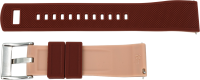 silicone watch strap khaki / brown