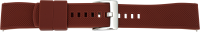 silicone watch strap khaki / brown
