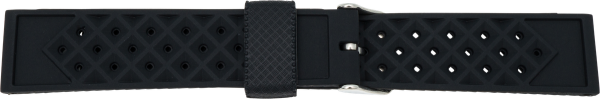 silicone watch strap black XL