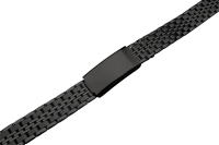 Verschlussuhrarmband Edelstahl anthrazit