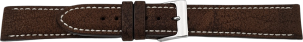 PREMIUM Lederuhrarmband Antilope kastanie