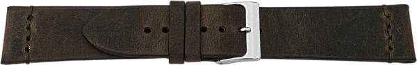 PREMIUM leather watch strap vintage dark brown