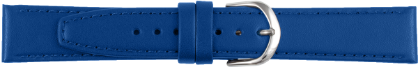 Lederuhrarmband blau