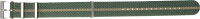 nylon watch band exclusive dark green / beige
