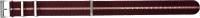 nylon watch band exclusive dark red / beige