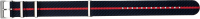 nylon watch band exclusive dark blue / red