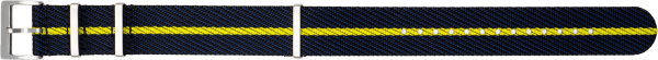 nylon watch band exclusive dark blue / yellow