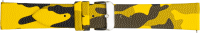 faux leather strap camouflage yellow