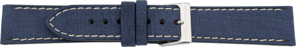 PREMIUM leather watch strap dark blue