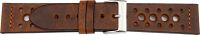 PREMIUM Lederuhrarmband braun
