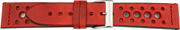 PREMIUM Lederuhrarmband rot