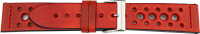 PREMIUM Lederuhrarmband rot